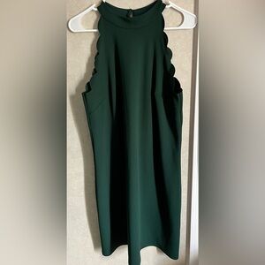 Green Scallop Dress